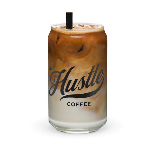 Hustle Coffee Can-Shaped Glass