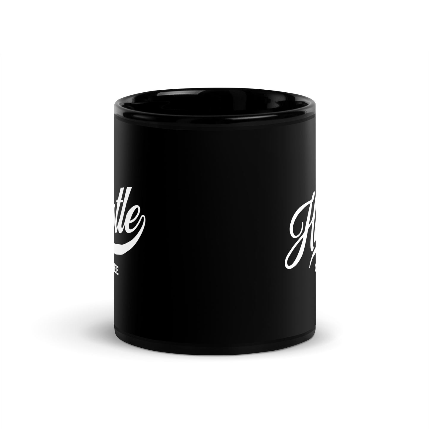 Hustle Coffee Signature Glossy Black Mug