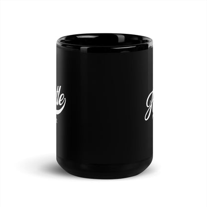 Hustle Coffee Signature Glossy Black Mug