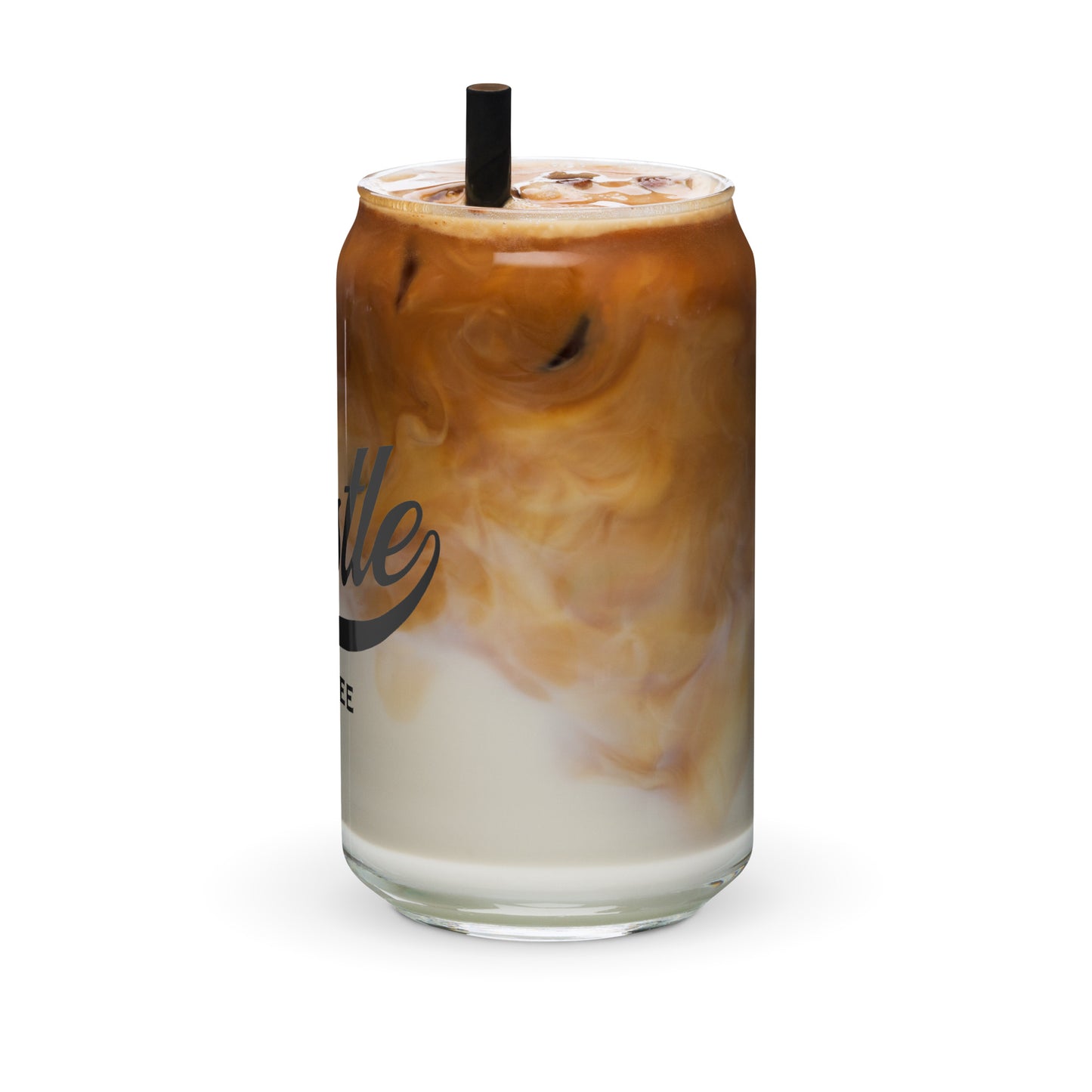 Hustle Coffee Can-Shaped Glass