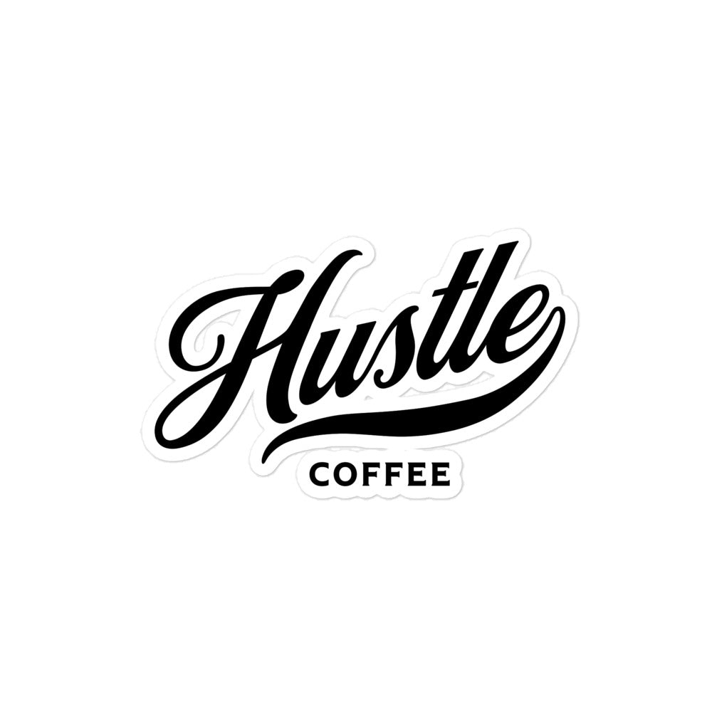 Hustle Coffee 'Stick With It' Bubble-Free Stickers